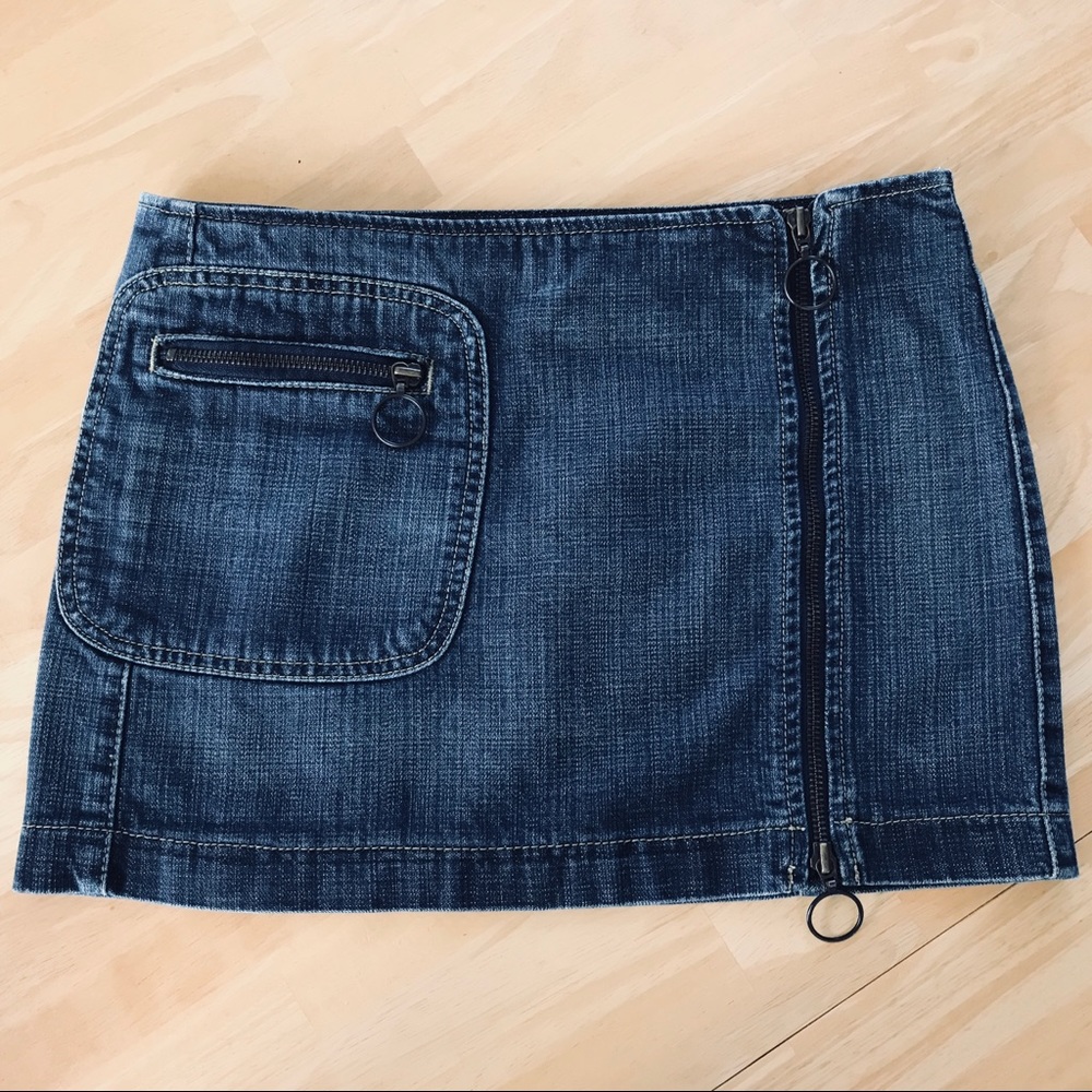 Fornarino Milano Modern Jeans Mini Skirt Sz. S